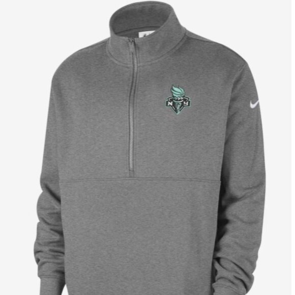 New York Liberty Club Men's Nike WNBA Half-Zip Top Size M II0562-063 - Picture 1 of 3
